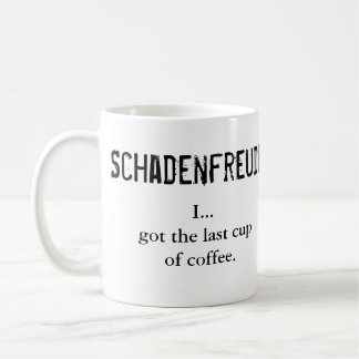 Schadenfreude対Glückschmerz コーヒーマグカップ