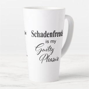 Schadenfreude*は私の罪の意識を持つ快楽ラテMug カフェラテマグ