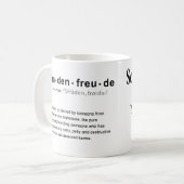 Schadenfreude*は私の罪深いプレジャーコーヒーマグ コーヒーマグカップ (正面左)