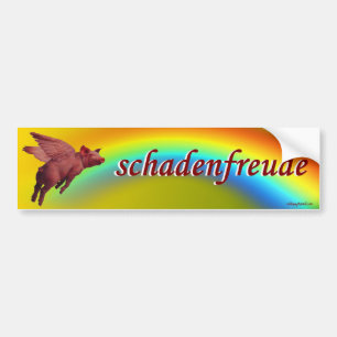 schadenfreude バンパーステッカー