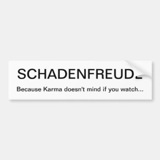 SCHADENFREUDE バンパーステッカー