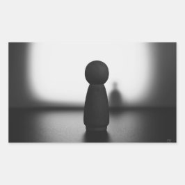 Schaduw van een mentale toestand. 長方形シール