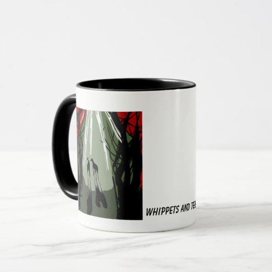 Schaduwen in het bos マグカップ (正面左)