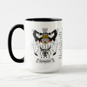 Schaeffer家族の紋章付き外衣 マグカップ (左)