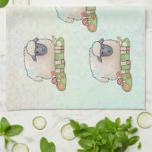 Schaf auf der Weide キッチンタオル (折り畳み)