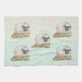 Schaf auf der Weide キッチンタオル (横)