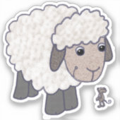 Schaf mit Maus シール (正面)