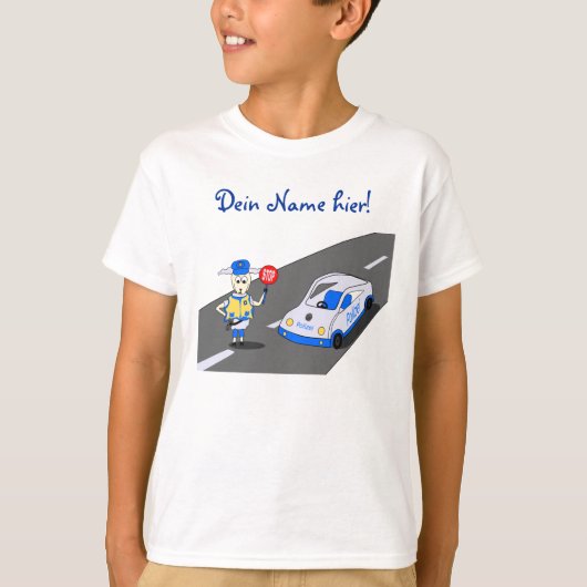 Schaf & Wolle - Verkehrskontrolle Tシャツ (正面)