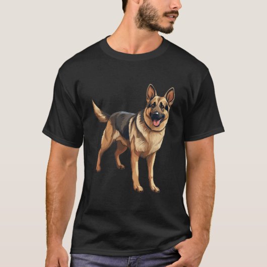 Schäferhund - German Shepherd Tシャツ (正面)