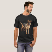 Schäferhund - German Shepherd Tシャツ (正面フル)