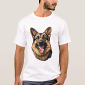 Schäferhund - German Shepherd Tシャツ (正面)