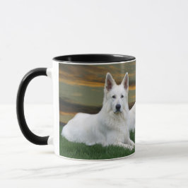 Schäferhunde Black & White Tasse マグカップ