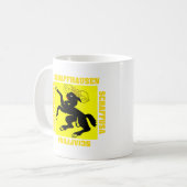 Schaffhausenスイス連邦共和国のカントンの旗 コーヒーマグカップ (正面左)
