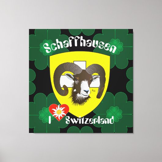 Schaffhausen - Schweiz - Suisse - Leinwand キャンバスプリント (正面)