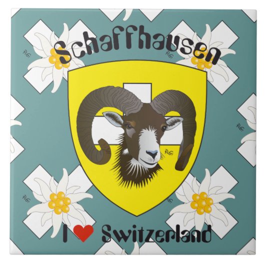 Schaffhausen - Schweiz - Suisse - Svizzera Fliese タイル (正面)