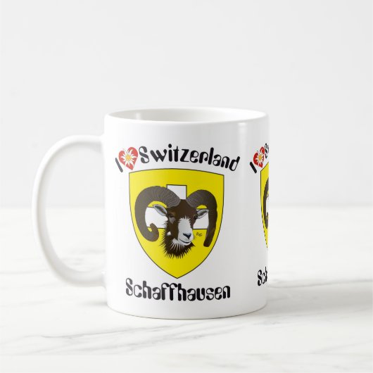 Schaffhausen Schweiz Suisse Svizzera Tasse コーヒーマグカップ (左)