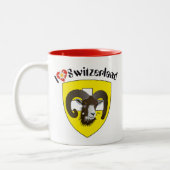 Schaffhausen Schweiz Suisse Svizzera Tasse ツートーンマグカップ (左)