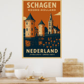 Schagen, Noord Holland - Nederland Travel ポスター (キッチン)