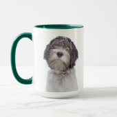 Schapendos...オランダシェプドッグパーソナライズされたマグカップ マグカップ (左)