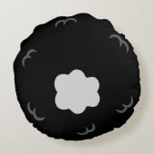 Scharzes Schaf - personalisierbares Kinderkissen ラウンドクッション (裏面)