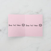 Schattige kat cadeau verjaardags カード (内部)