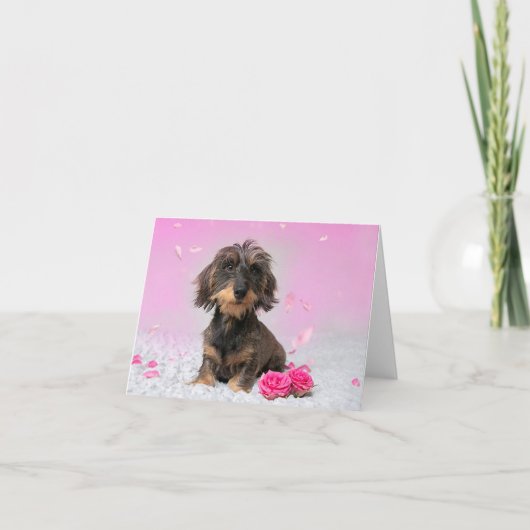 Schattige Teckel Kaart カード (正面)