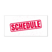 Schedule - 自動浸透印(ビジネス&オフィス用スタンプ) セルフインキングスタンプ (デザイン)