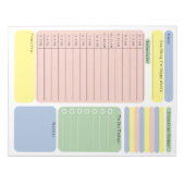 Schedule To Do Planner Checklist Organising Notes ノートパッド (正面)