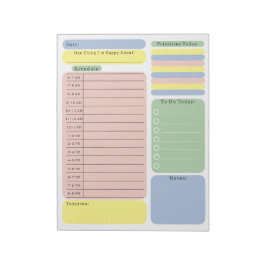Schedule To Do Planner Checklist Organising Notes ノートパッド