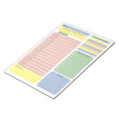 Schedule To Do Planner Checklist Organising Notes ノートパッド (アングル)
