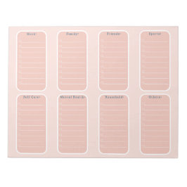 Schedule To Do Planner Checklist Organising Notes ノートパッド