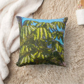 Schefflera Umbrellas Throw Pillow クッション (ブランケット)