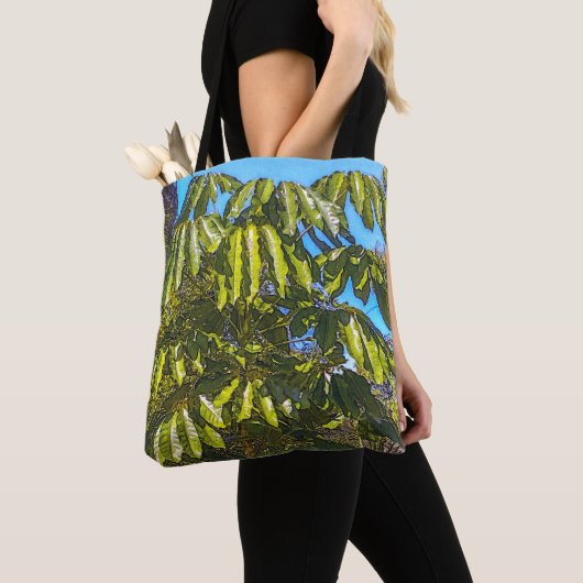 Schefflera Umbrellas Tote Bag トートバッグ (クローズアップ)