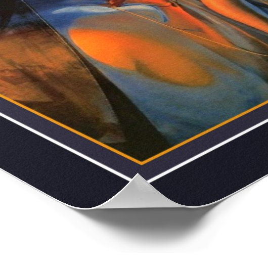 "Scheherazade" 1920 Art Deco Arabian Nights ポスター (角)