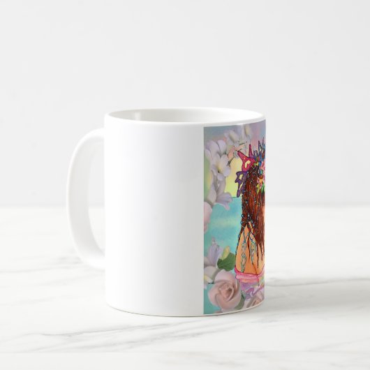 Schempp著人魚の"イルカのキス"のコップ コーヒーマグカップ (正面左)