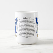Scherer、起源、意味および頂上 コーヒーマグカップ (中央)