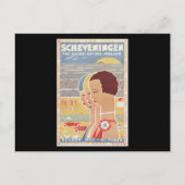 Scheveningen sun see vintage poster ポストカード (正面)