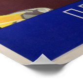 Scheveningin Holland Vintage Travelポスターレスト ポスター (角)