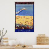 Scheveningin Holland Vintage Travelポスターレスト ポスター (キッチン)