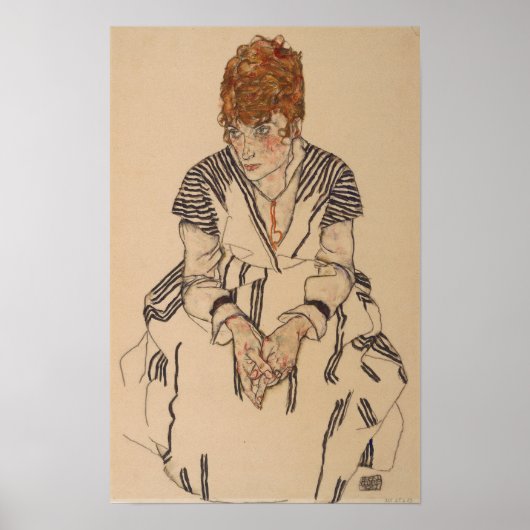 Schiele – アーティストAdele Harmsの義理の妹 ポスター (正面)