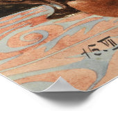 Schiele – キャンドルスティックの花瓶と馬と静物生活… ポスター (角)