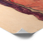 Schiele – セルフポートレイトグリミング ポスター (角)