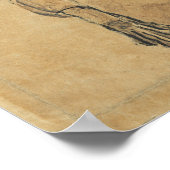 Schiele – セルフポートレート1910 ポスター (角)