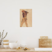 Schiele – ロングスカート付き男の子1910 ポスター (キッチン)