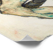 Schiele - 1915年着席 ポスター (角)