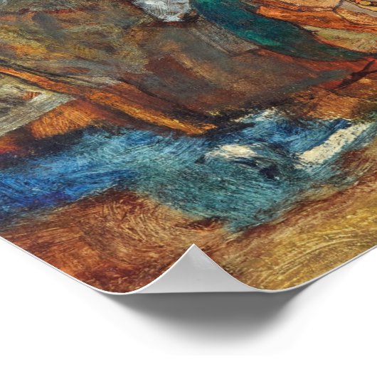 Schiele - Crouching Couple (The Family) ポスター (角)