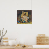 Schiele - Crouching Couple (The Family) ポスター (キッチン)