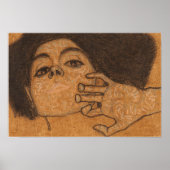 Schiele - Head Of A Woman 1908 ポスター (正面)
