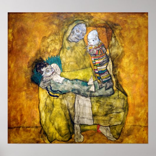 Schiele - Mother With Two Children ポスター (正面)