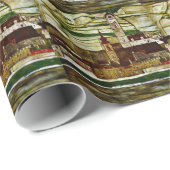 Schiele - Stein on the Danube, Terraced Vineyard ラッピングペーパー (ロールコーナー)